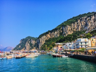 Capri from the boat gangway...